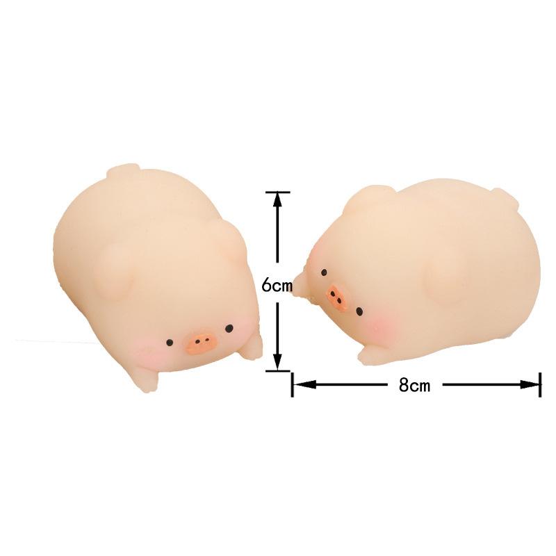 1 Pcs Piglet Stress-relieving Venting Toy Cute Little Pink Pig Squeeze Toys Pet Fidget Props Gifts For Friends