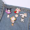 Japanese Cute Sanrio Metal Badge Kulomie Melody Yugui Dog Alloy Brooch Accessory Pin