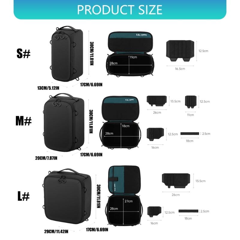 Waterproof DSLR Camera Insert Bag with Adjustable Compartments for Lens Protections Storage Pockets for Photographers