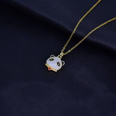 Panda Mascot Style Design High Sense Cute Cartoon Necklace Female