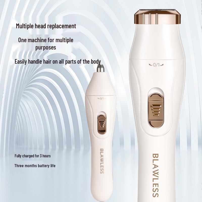 Multifunctional Electric Shaver: 3-in-1 Eyebrow Trimmer, Hair Clipper, Nose Trimmer, Rechargeable Razor