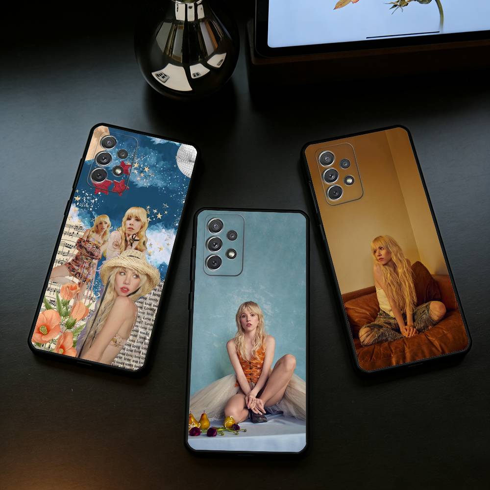 Singer Carly Rae Jepsen Phone Case For Samsung Galaxy A73,A72,A71,A70,A53,A52,A51,Soft Silicone Black Cover