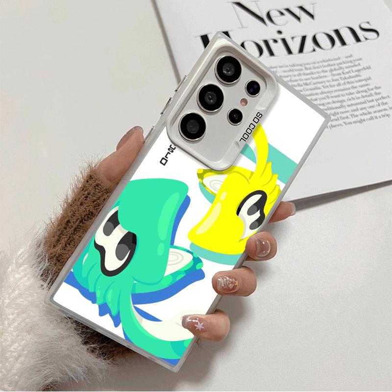 

S-Splatoons Game Soft Phone Case for Samsung Galaxy S24 S25 FE S26 Edge S23 Ultra S22 Plus S21 + Shockproof Cover Back Shell Samsung S24 FE
