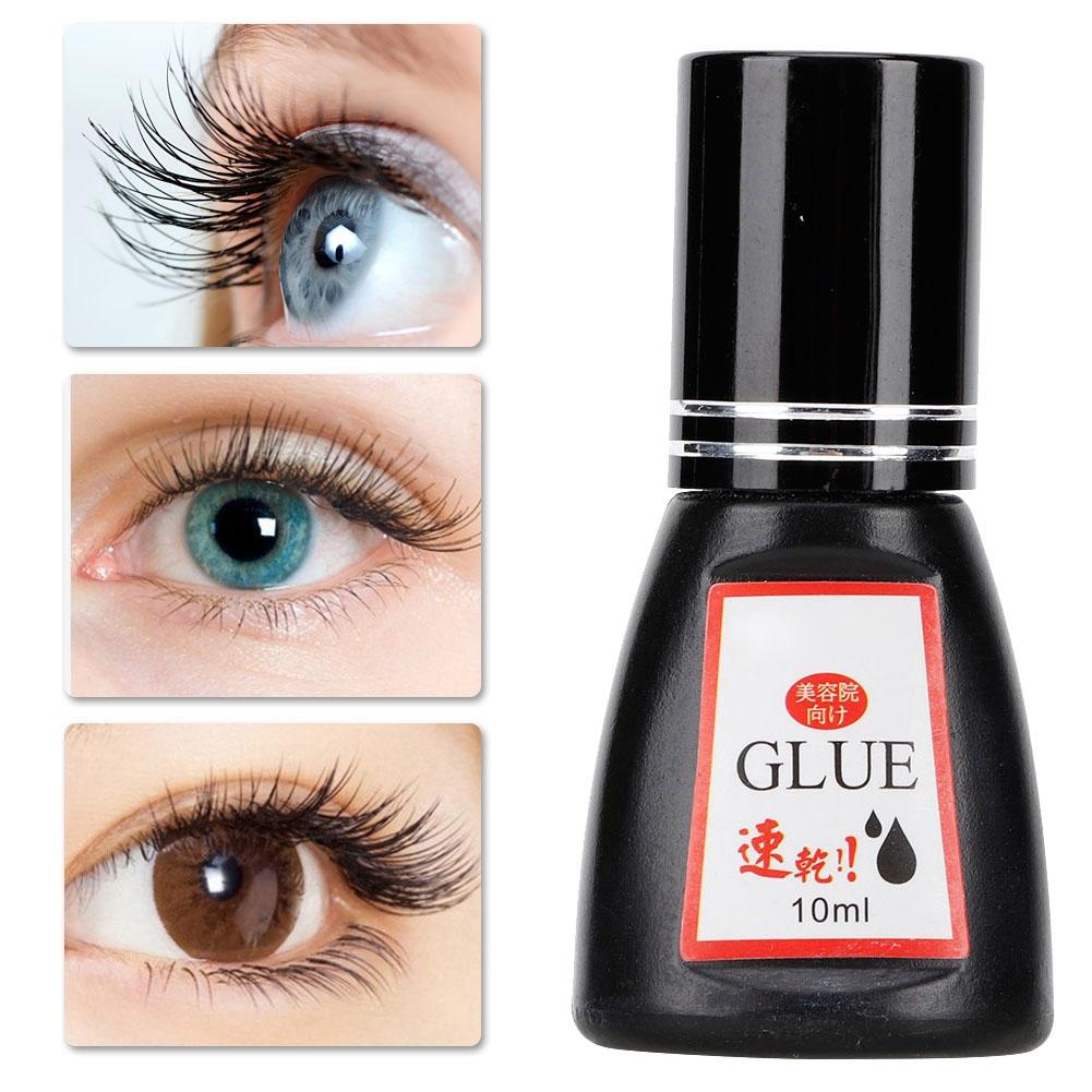 10ml Eyelashes Extension Glue Odor Free 0.5seconds Quickly Dry DIY Lashes Grafting Gel