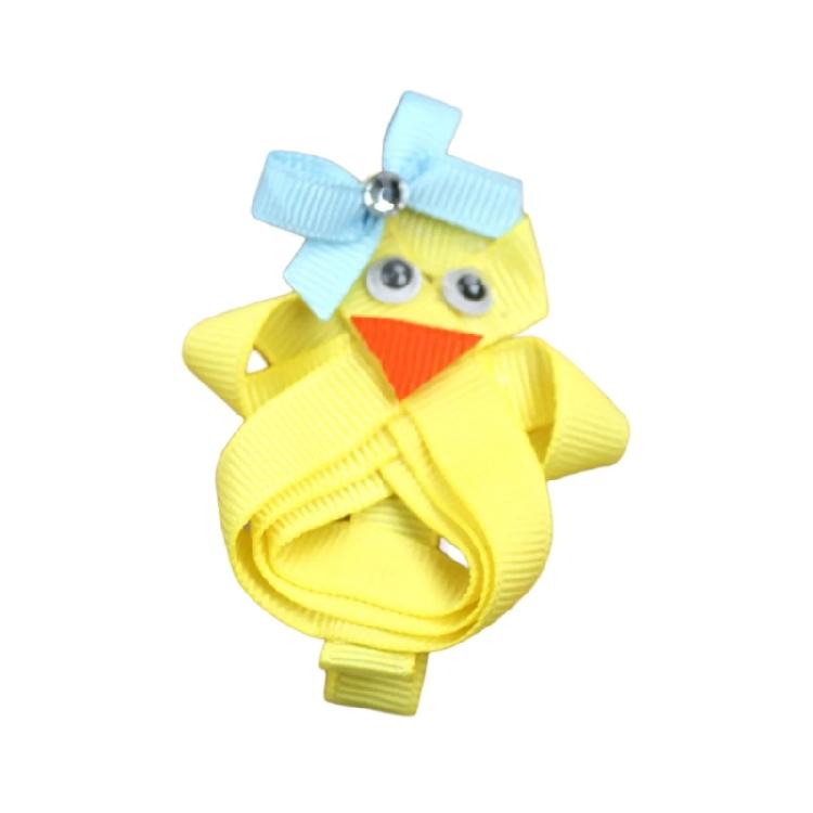 Lovely Hair Barrette Easter Festival Bunnies/Chick Hair Clip with Bowknot For Little Girl and Adult Holiday Theme Headwear