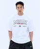 Mihag Stroke Arch Logo Oversized T-Shirt (White)