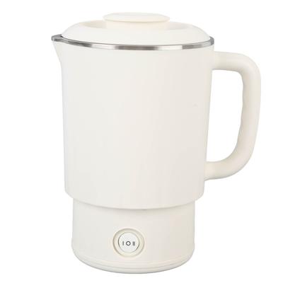 Travel Electric Kettle 600ml Capacity 600W Fast Heating Stainless Steel Portable Hot Water Boiler for Business Trip US Plug 110V