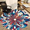 1pc Floral Abstract Office Round Area Rug, Indoor Mat Suitable For Office, Under Office Chairs Bedroom Living Room Home Decor, Room Deco
