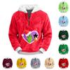 Men's  Plush  Half  Zipper  Hooded Hood  Hoodie