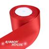 (25 Yards/Rolle) 3" (75 mm) Rotes Dekorationsband Einzelgesicht Satinband Geschenk Weihnachtsband Gurtband