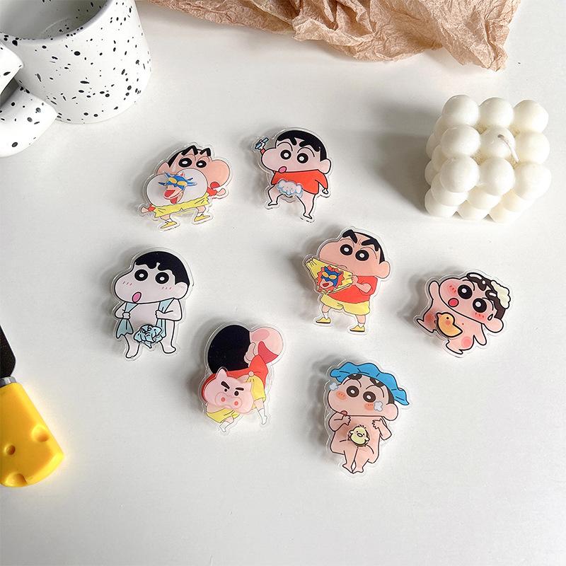 Fun Cartoon Xiaoxin Retractable Lazy Mobile Phone Airbag Bracket Back Sticker Portable Desktop Watching Drama