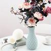 1 Stück Imitationskeramik-Kunststoffvase, geeignet für kreative Blumengesteckdekoration von Räumen, Hochzeiten und Szenen