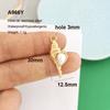 2pcs/lot Stainless Steel Pendant Charm Key Fish Lobster Flower Shell Conch Cherry Enamel Necklace Gold PVD