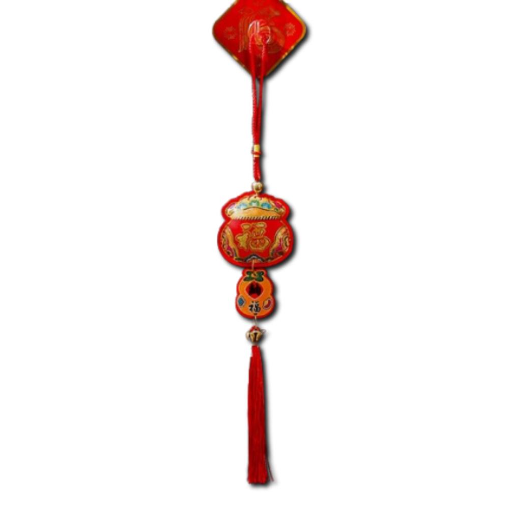 Creative Spring Festival Decoration Pendant Reusable New Year Ornaments Red Lantern String  Home