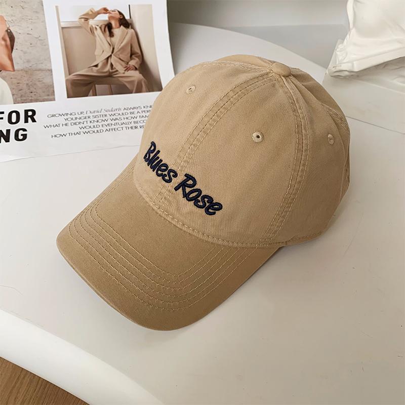 Spring and Summer Women's Versatile Trendy Baseball Cap Men's Outdoor Sunscreen Visor Hat Letter Embroidery Soft Top Cap