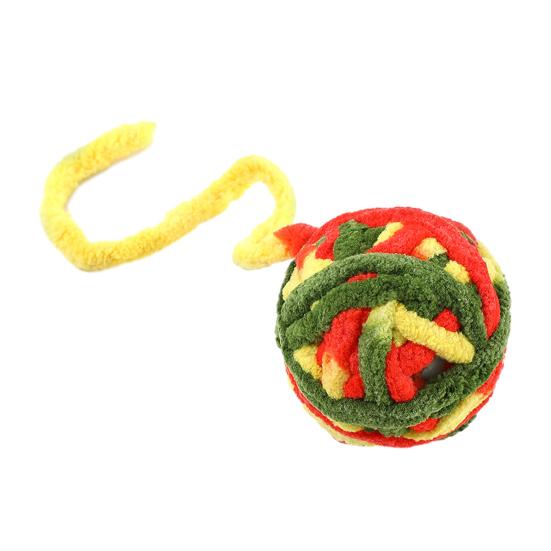 

Cat Toys Plush Ball with Bell Interactive Cat Toy Lightweight Bite 4