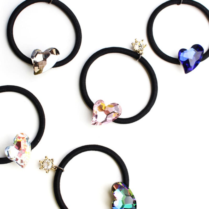 RACOHA Love me crystal heart Hair string (Crystal Hair String)