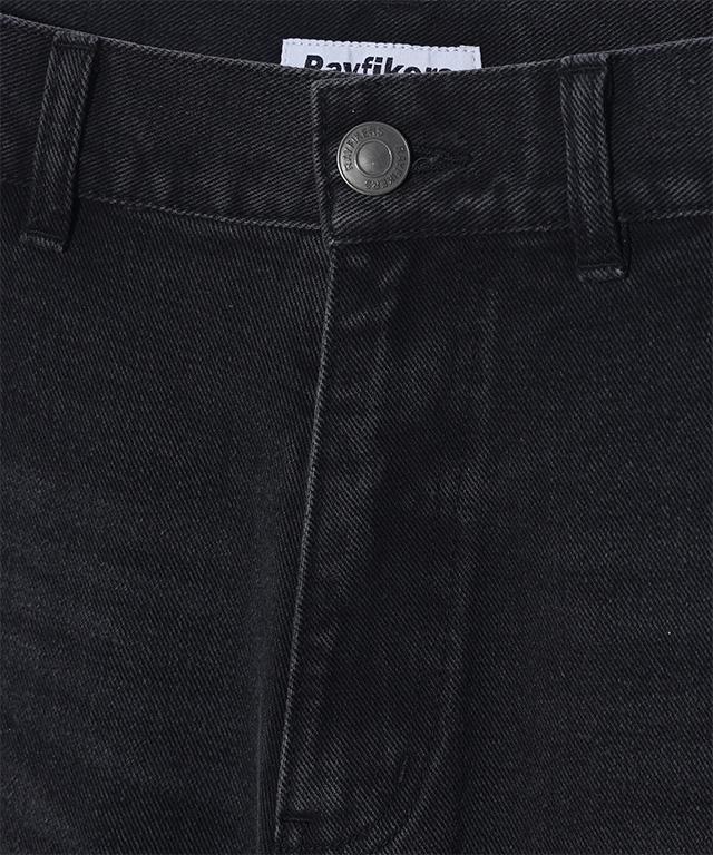 RAYFIKERS Double Knee Carpenter Denim Pants Mq5Du528_Black