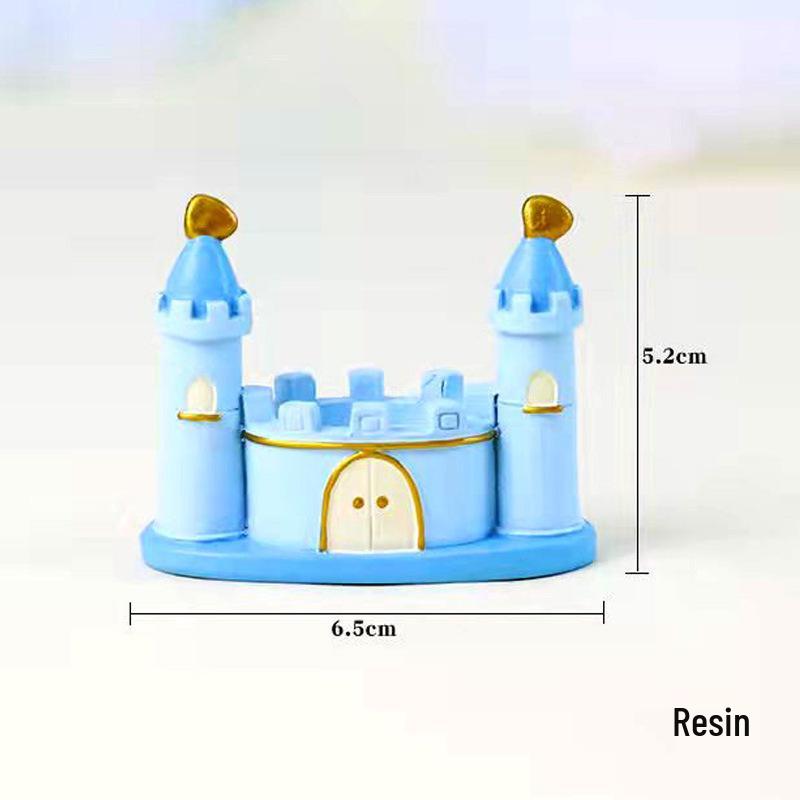 Fairy Tale Dream Castle Cake Decoration: Children s Birthday Micro Landscape Ornaments