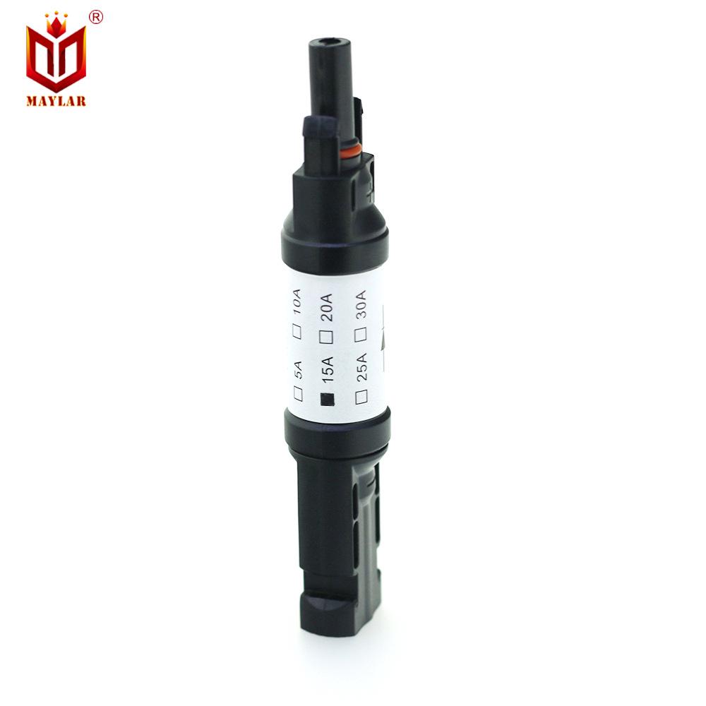 Wasserdichter MC4-Stecker mit integrierter 15A-Diode, Rückstromsperre für Photovoltaik, PPO-Material