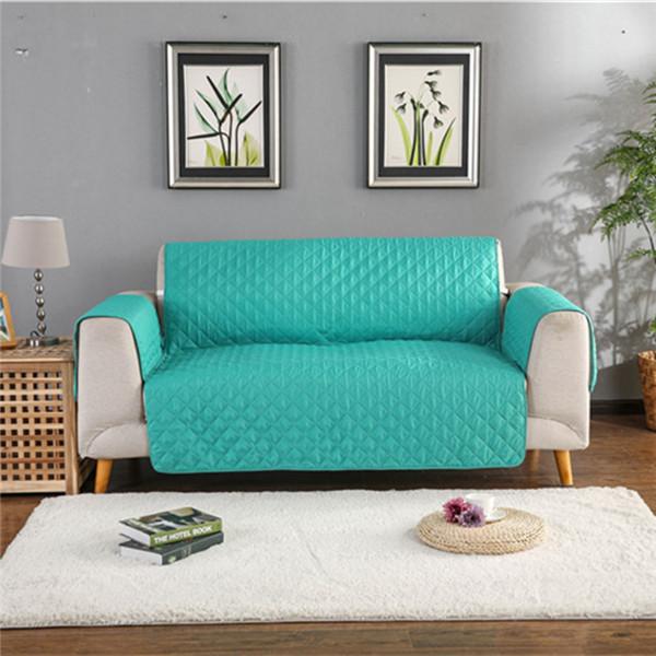 Enfärgad soffkuddfodral Avtagbar Pet Kid Mat Fåtölj Möbelskydd Tvättbara sofffodral Överdrag