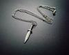 Gothic Punk Sliver Color Short Sword Pendant Necklace for Women Men Personality Fashion Jewelry Hallowmas Accessories Gifts