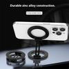 Portable Metal Phone Mount Double Magnetic Surfaces Foldable Design Universal Fit Stand for 4 to 6.7 Inch Smartphones