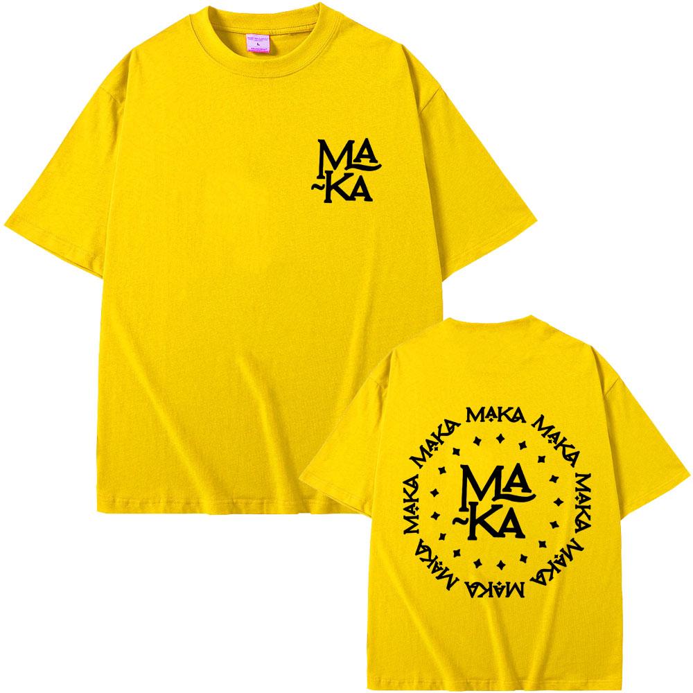Limited Rapper Maka Logo T-shirt Men Women Fashion Hip Hop Oversized T-shirts Men's 100% Cotton Short Sleeve T Shirt Streetwear