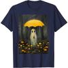 Rainy Ghost Halloween Lonely Ghost In The Forest Gothic T-Shirt Oversized T Shirt for Men Women Casual  Daily Four Seasons