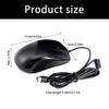 Ergonomic Computer Mouse With Two Interfaces USB PS2s Plugs ABS Construction 3D Wheel For CAD Work