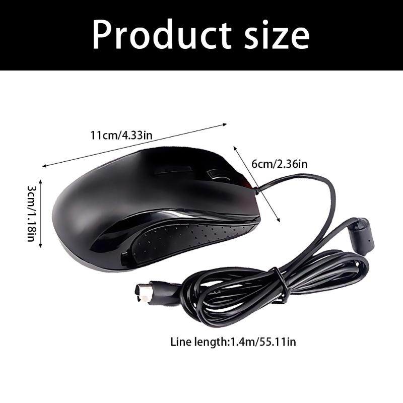 Ergonomic Computer Mouse With Two Interfaces USB PS2s Plugs ABS Construction 3D Wheel For CAD Work