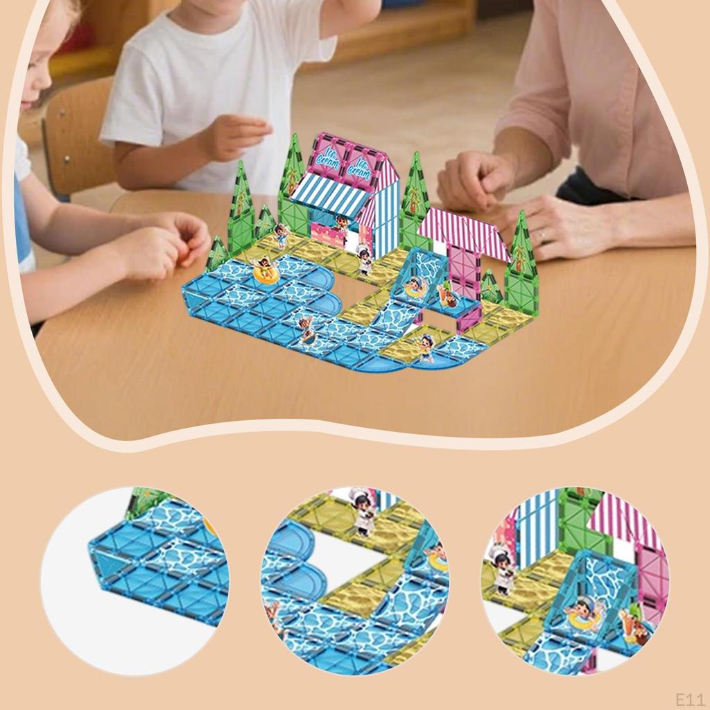 Tiles Building Blocks Construction Stacking Toy for Boys Girls Kids 44PCS Ice Snow World