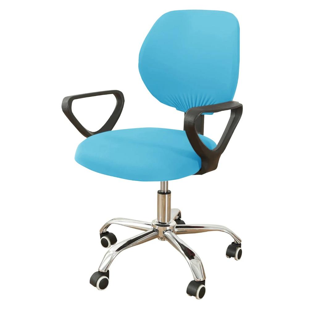 Spandex Stretchable Desk Office  Computer Chair Seat Covers Washable Rotating Backrest  Cushion Pets Protectors Slipcover