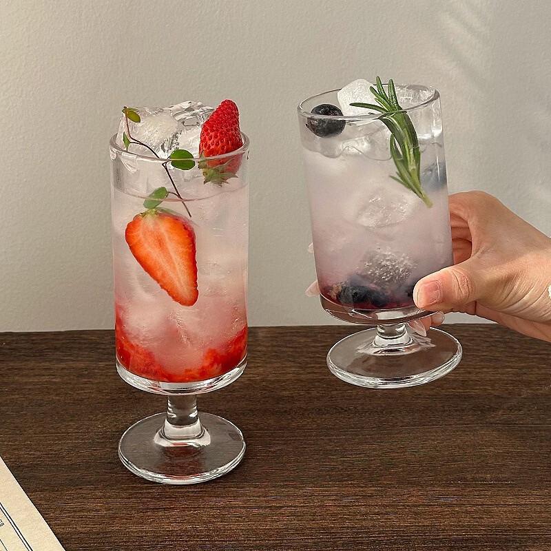 OLOEY Ins Style Short Stemmed Juice Glass Set