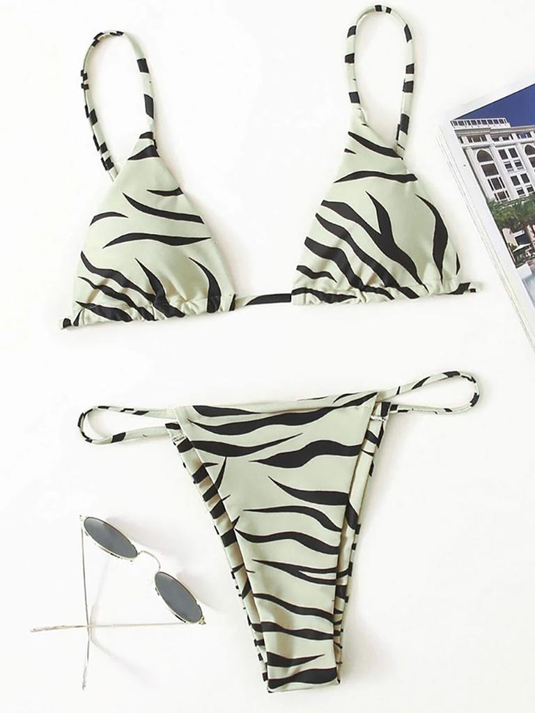 Bikini Zebra Sexy 2026 Costume da Bagno Donna Costumi da Bagno Femminili Set Bikini Mini Perizoma da Donna Costumi da Bagno Estivi per Nuoto Costume da Bagno