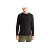 On Focus Lg Sleeve Solid Round Neck Sports T-Shirt Men Tops Black 1MD30140553