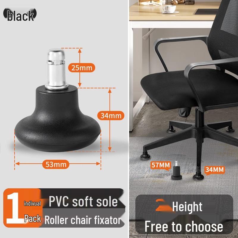 Office Chair Caster Fixator: Anti-Slip Pad & Roller Fixing Tool