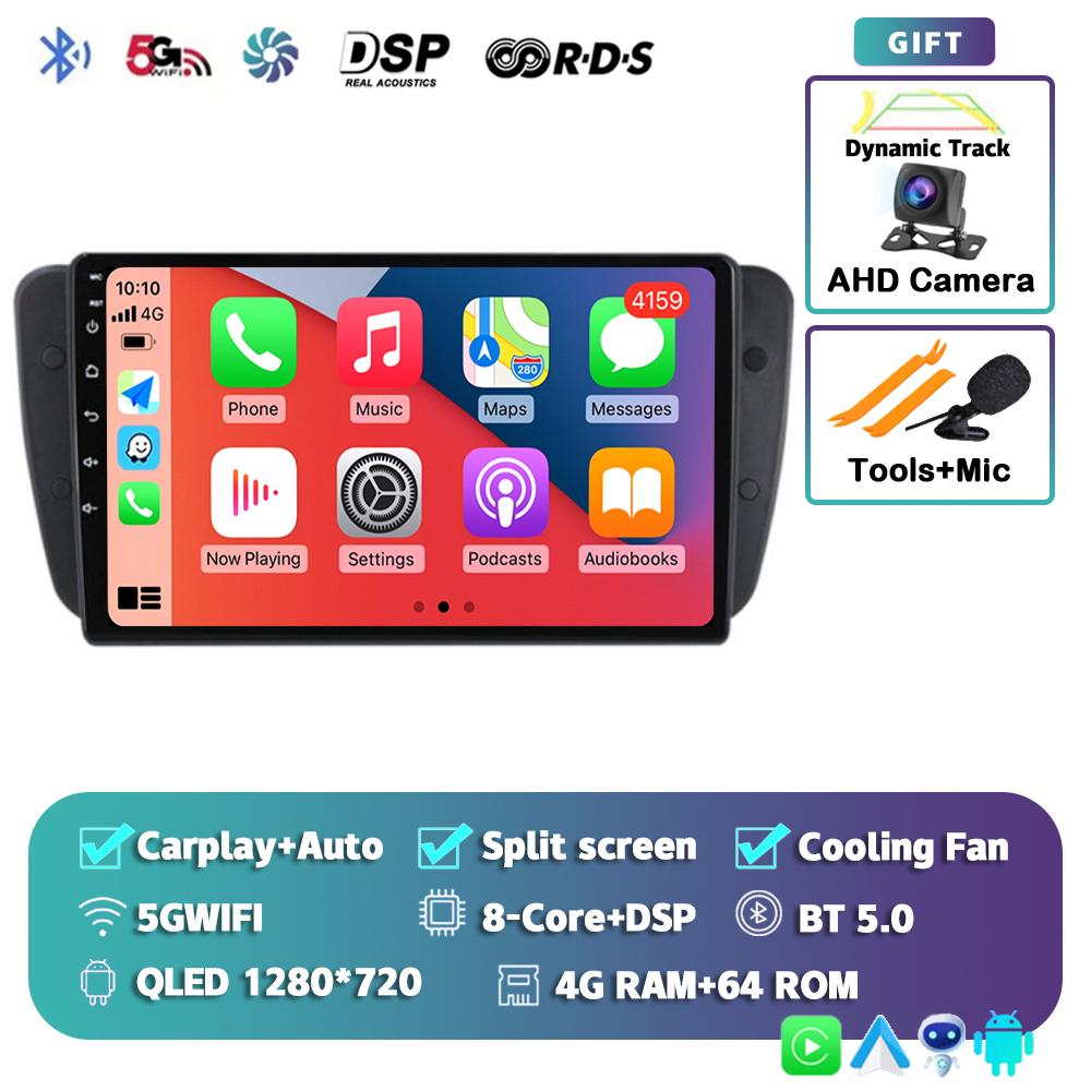 Android 14 Car Radio For Seat Ibiza MK4 6J SportCoupe Ecomotive Cupra 2009 2010 2011 2012 - 2016 Multimedia Video Player Stereo