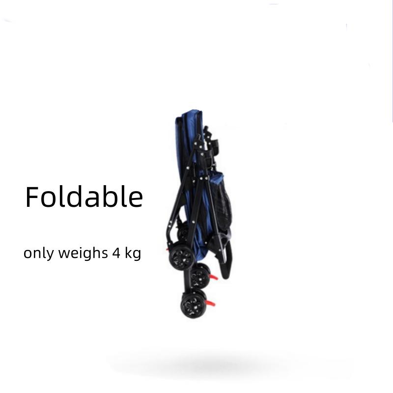 Foldable Pet Stroller Cat Small Dog Cart Puppy Kitten Teddy Car Outdoor Lightweight Folding Pet Stroller