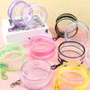 12*12cm Display Portable High Transparency Cute Doll Storage Bag Fashion Accessories Circular Design Pendant 9 Colors