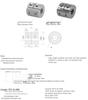 CNC Aluminum Alloy Rigid Coupling Clamp for Motor Lead Screw, D40 L55