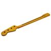 Four-String Yellow Matte Electric Bass Guitar Neck with 20 Frets and Square Markers