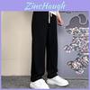 Men Casual Pants With Elastic Waist And Straight Leg For Winter Lounge Comfort