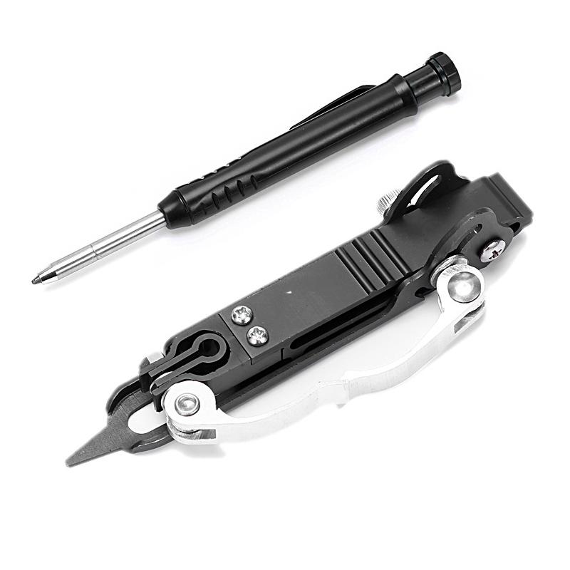Multi-Function Scribing Tool Construction Pencil DIY Graffiti Line Measurement Tool Woodworking Adjustable Marking Tool