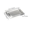 Kitchen Stainless Steel Thicken Food Storage Tray Rectangle Sausage Fruits Dish Hotel Metal Dinnerware Baking Pastry Pans Plate