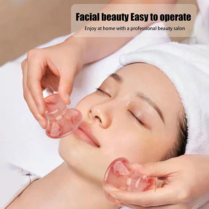 1PCS Natural Resin Mushroom Shape Massager Facial Roller Beauty Massage Eye Neck Care Slimming Tools Health Beauty Tools