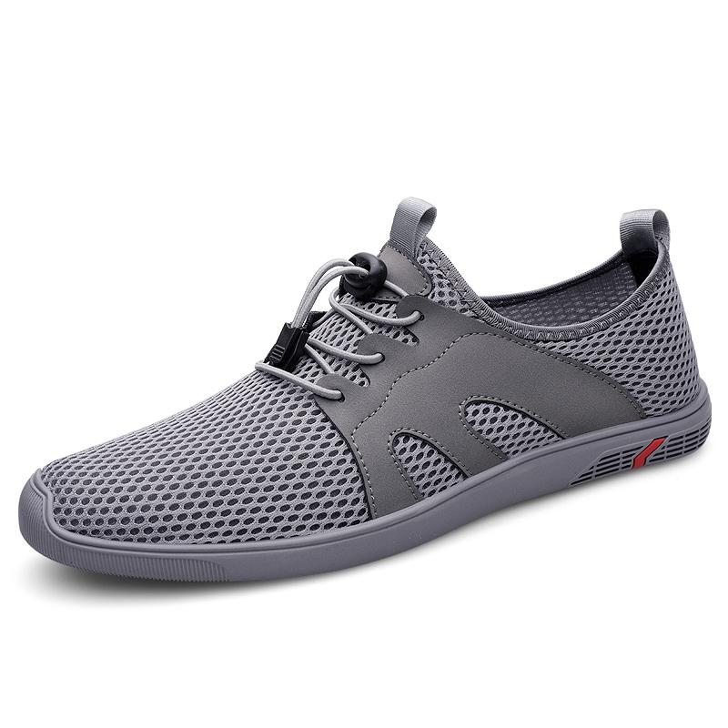 

Модные горячие продажи Мужская повседневная обувь Удобные сетчатые лоферы Универсальные летние кроссовки Ручная работа Мужские кроссовки Дышащая обувь для вождения 45