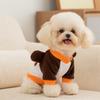 Autumn and Winter Cute Dog Bear Three-dimensional Ears Cartoon Fleece Medium and Small Dog Teddy Pet Cat Dog Clothes