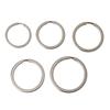 Metal Round Flat Keyring 100 Pieces/Set for Key Organizer 25/28/30/35MM for Key