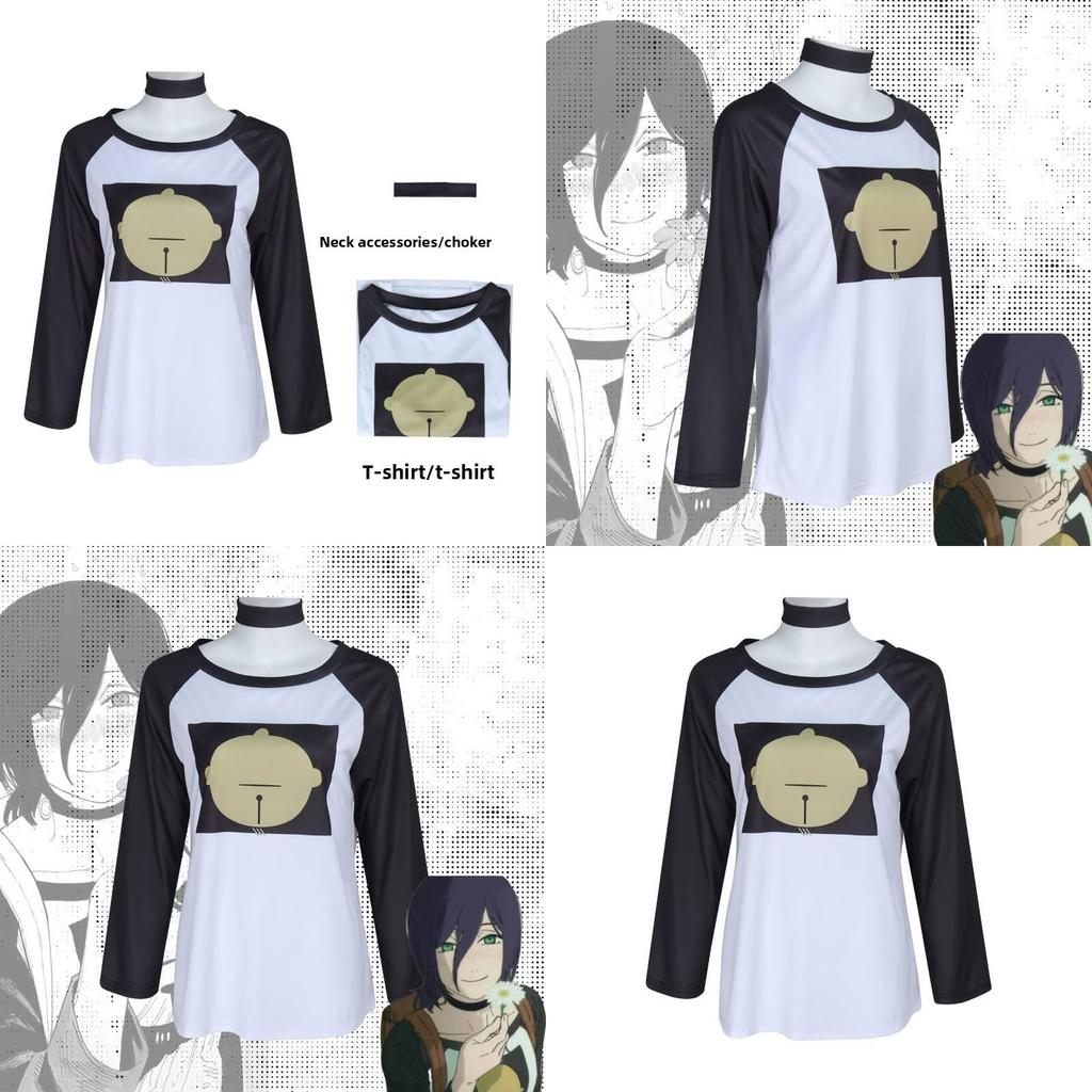 Chainsaw Man Reze T Shirt Cosplay Costume With Polyester Fabric For Anime Conventions
